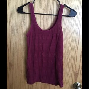 Burgundy tank